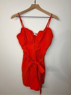 Idem Ditto Women’s Red Sleeveless Romper, Size Large